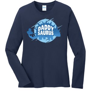 Daddy Saurus Ladies Long Sleeve Shirt