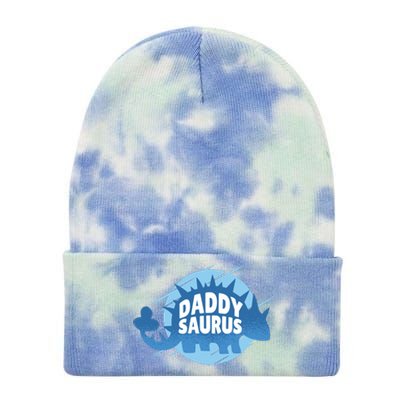 Daddy Saurus Tie Dye 12in Knit Beanie