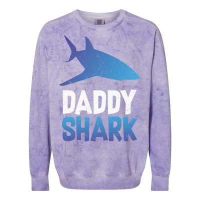 Daddy Shark Colorblast Crewneck Sweatshirt