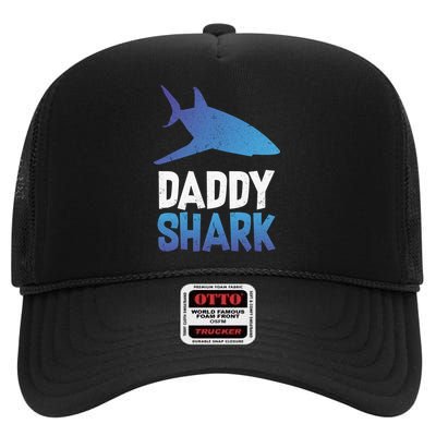 Daddy Shark High Crown Mesh Back Trucker Hat