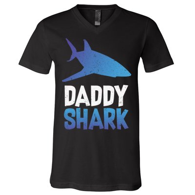 Daddy Shark V-Neck T-Shirt