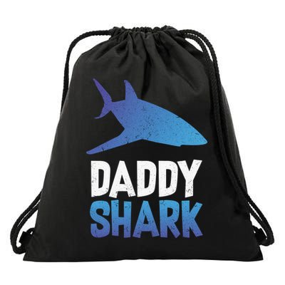 Daddy Shark Drawstring Bag