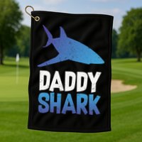 Daddy Shark Golf Towel