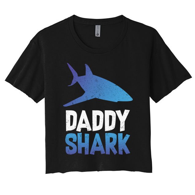 Daddy Shark Crop Top