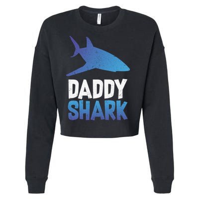 Daddy Shark Cropped Pullover Crew