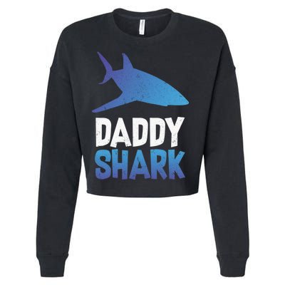 Daddy Shark Cropped Pullover Crew