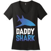 Daddy Shark Women's V-Neck T-Shirt