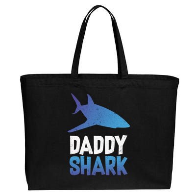 Daddy Shark Cotton Canvas Jumbo Tote