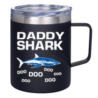 Daddy Shark Doo 12oz Stainless Steel Coffee Mug