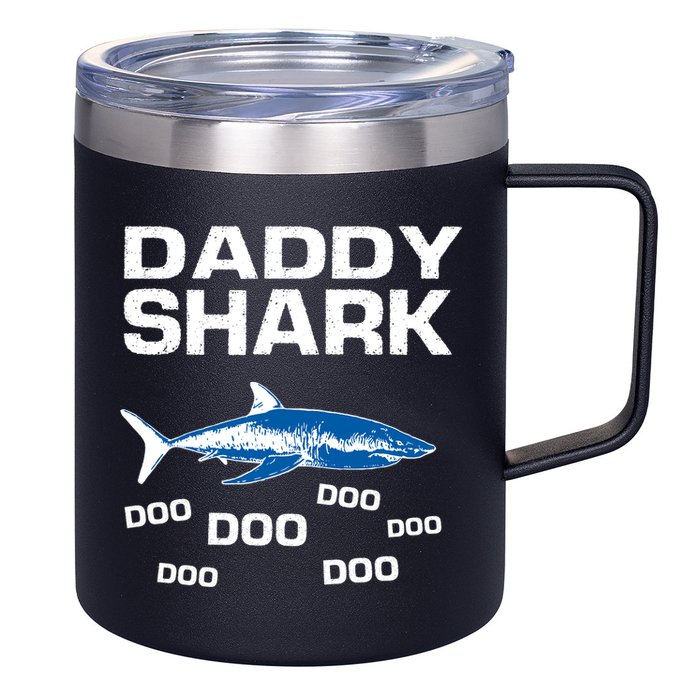 Daddy Shark Doo 12oz Stainless Steel Coffee Mug