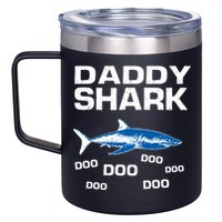 Daddy Shark Doo 12oz Stainless Steel Coffee Mug