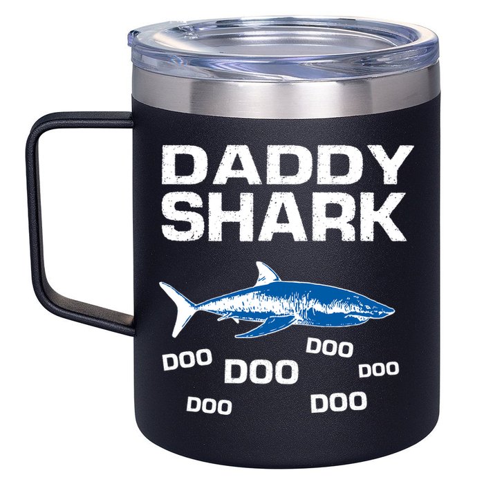 Daddy Shark Doo 12oz Stainless Steel Coffee Mug
