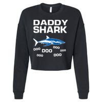 Daddy Shark Doo Cropped Pullover Crew