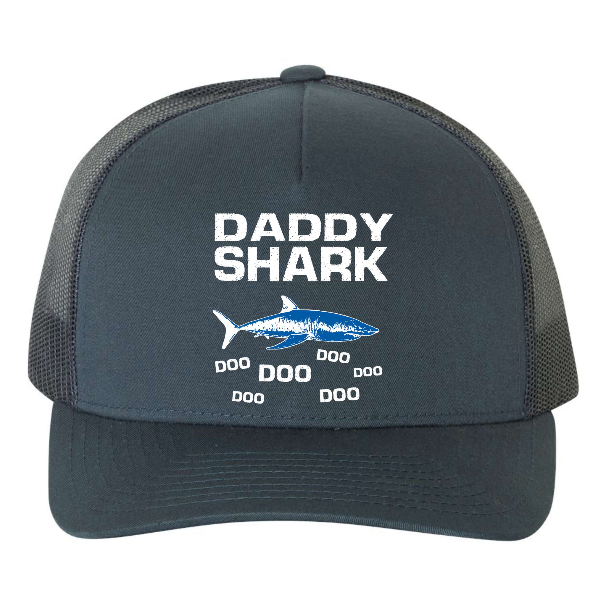 Daddy Shark Doo Yupoong Adult 5-Panel Trucker Hat