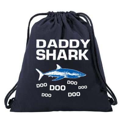 Daddy Shark Doo Drawstring Bag