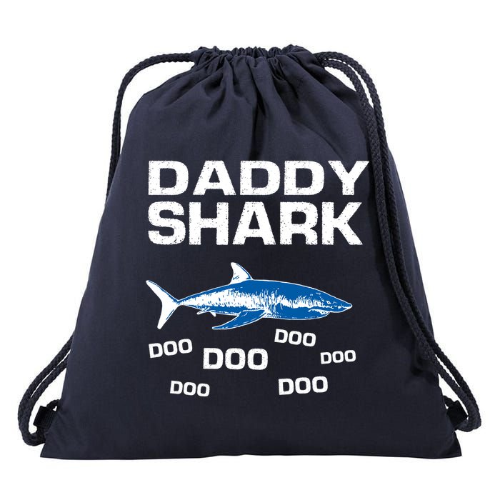 Daddy Shark Doo Drawstring Bag