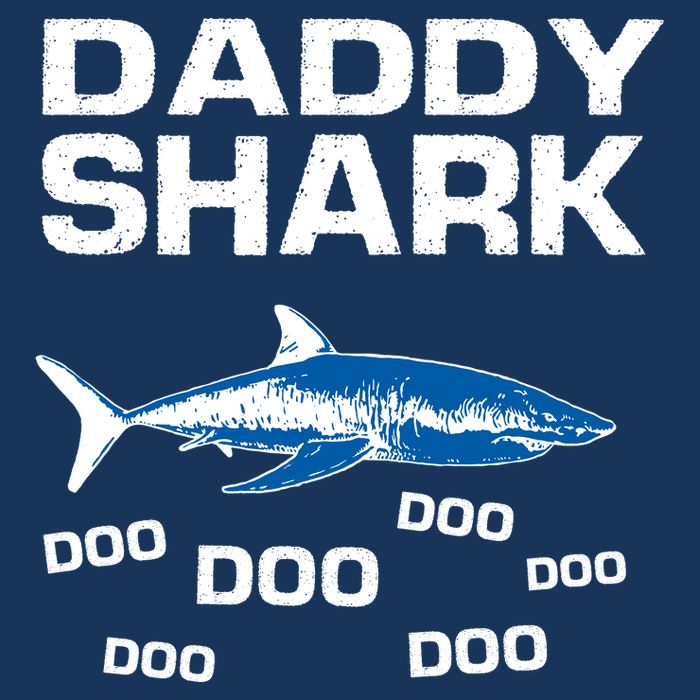 Daddy Shark Doo Drawstring Bag