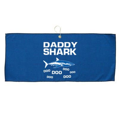 Daddy Shark Doo Large Microfiber Waffle Golf Towel
