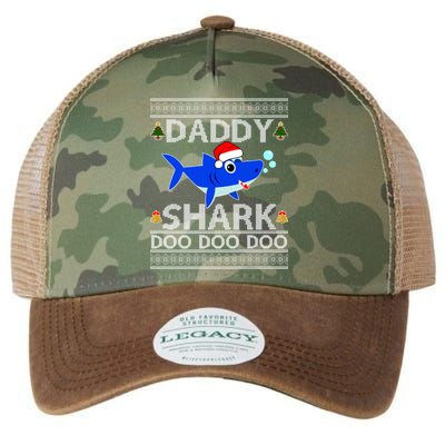 Daddy Shark Doo Doo Cute Ugly Christmas Legacy Tie Dye Trucker Hat