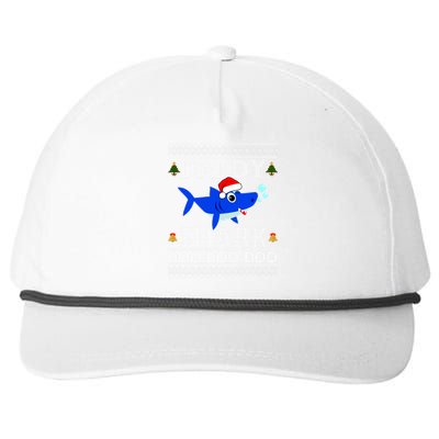 Daddy Shark Doo Doo Cute Ugly Christmas Snapback Five-Panel Rope Hat