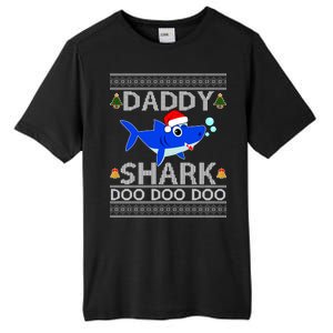 Daddy Shark Doo Doo Cute Ugly Christmas Tall Fusion ChromaSoft Performance T-Shirt