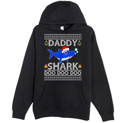 Daddy Shark Doo Doo Cute Ugly Christmas Premium Pullover Hoodie