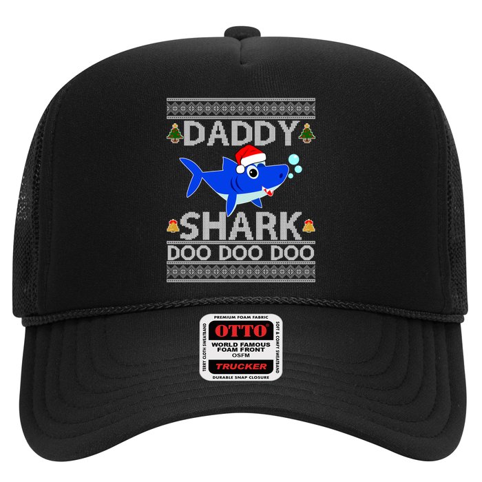 Daddy Shark Doo Doo Cute Ugly Christmas Trucker Hat