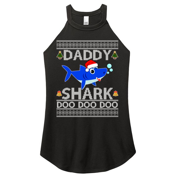 Daddy Shark Doo Doo Cute Ugly Christmas Women's Perfect Tri Rocker Tank