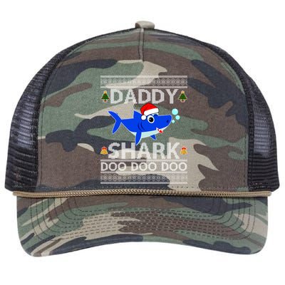 Daddy Shark Doo Doo Cute Ugly Christmas Retro Rope Trucker Hat Cap