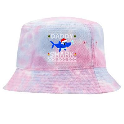 Daddy Shark Doo Doo Cute Ugly Christmas Tie-Dyed Bucket Hat