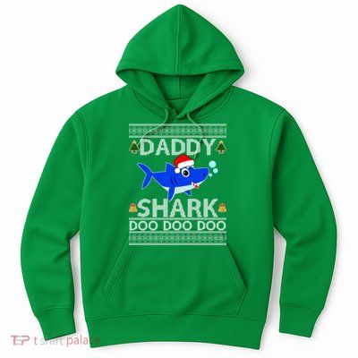 Daddy Shark Doo Doo Cute Ugly Christmas Hoodie