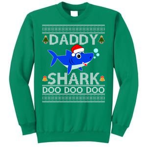 Daddy Shark Doo Doo Cute Ugly Christmas Sweatshirt