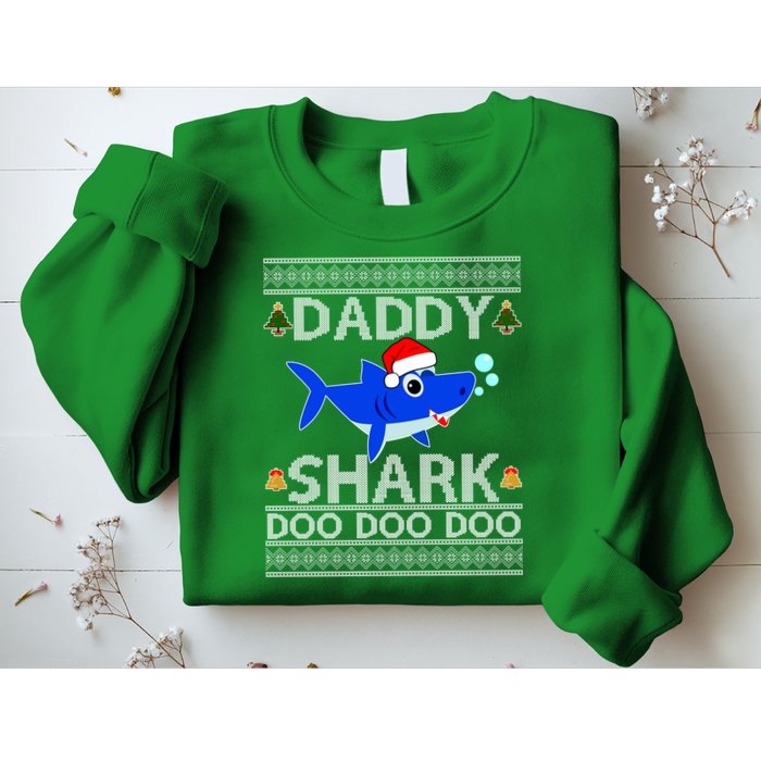 Daddy Shark Doo Doo Cute Ugly Christmas Sweatshirt