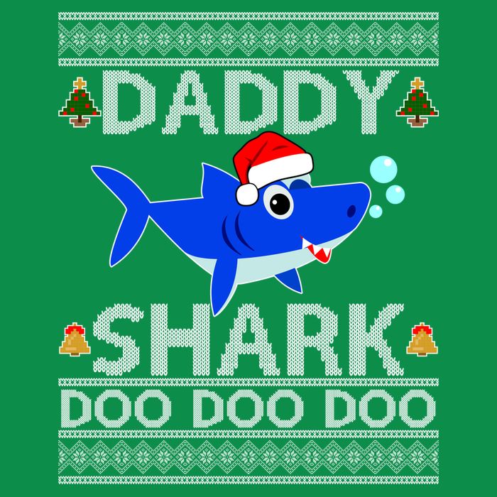 Daddy Shark Doo Doo Cute Ugly Christmas Sweatshirt