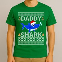 Daddy Shark Doo Doo Cute Ugly Christmas T-Shirt