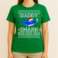 Daddy Shark Doo Doo Cute Ugly Christmas T-Shirt