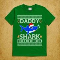 Daddy Shark Doo Doo Cute Ugly Christmas T-Shirt