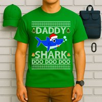 Daddy Shark Doo Doo Cute Ugly Christmas T-Shirt