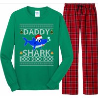 Daddy Shark Doo Doo Cute Ugly Christmas Long Sleeve Pajama Set