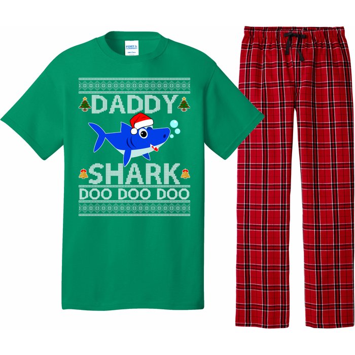 Daddy Shark Doo Doo Cute Ugly Christmas Pajama Set