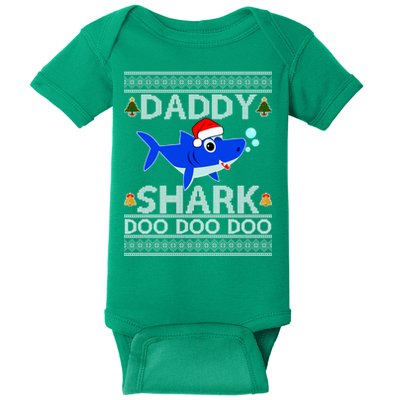 Daddy Shark Doo Doo Cute Ugly Christmas Baby Bodysuit