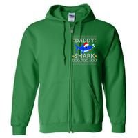 Daddy Shark Doo Doo Cute Ugly Christmas Full Zip Hoodie