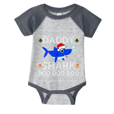 Daddy Shark Doo Doo Cute Ugly Christmas Infant Baby Jersey Bodysuit