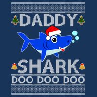 Daddy Shark Doo Doo Cute Ugly Christmas Infant Baby Jersey Bodysuit