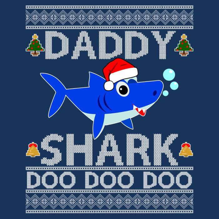 Daddy Shark Doo Doo Cute Ugly Christmas Infant Baby Jersey Bodysuit