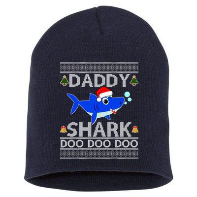 Daddy Shark Doo Doo Cute Ugly Christmas Short Acrylic Beanie