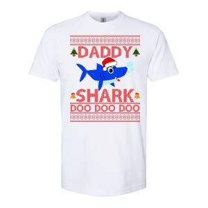 Daddy Shark Doo Doo Cute Ugly Christmas Softstyle CVC T-Shirt