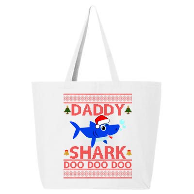 Daddy Shark Doo Doo Cute Ugly Christmas 25L Jumbo Tote