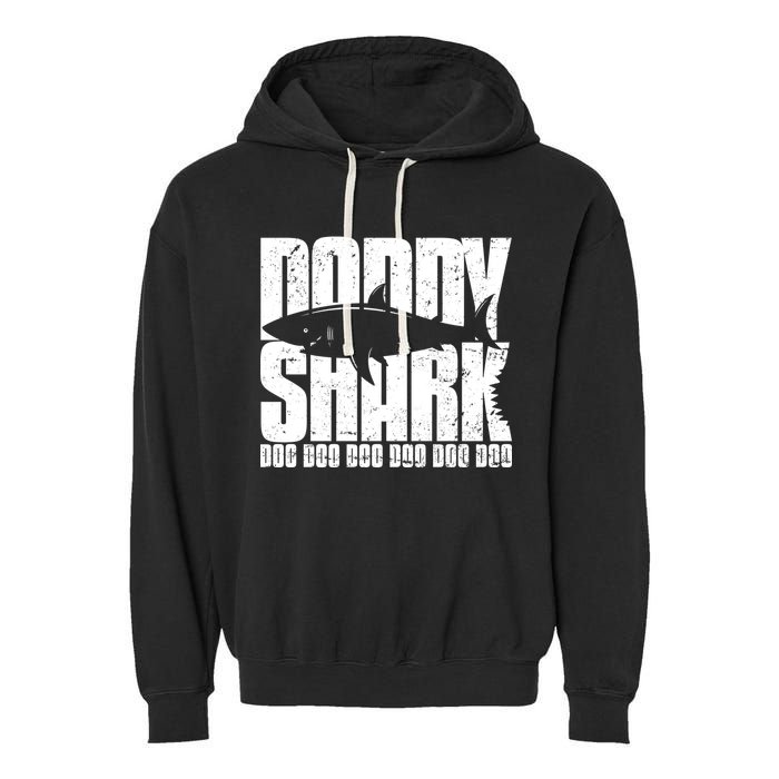 Daddy Shark Doo Doo Doo Garment-Dyed Fleece Hoodie