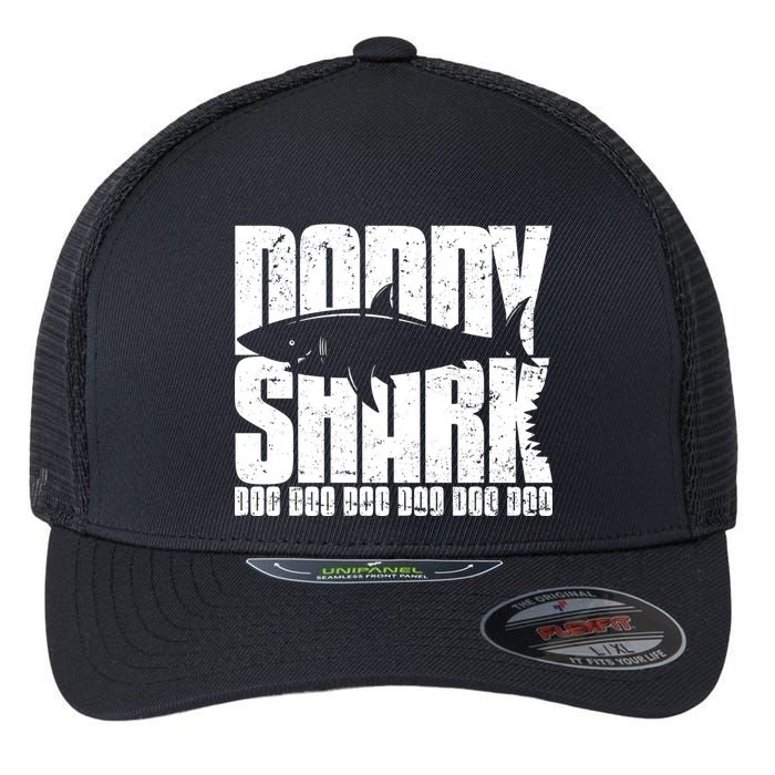 Daddy Shark Doo Doo Doo Flexfit Unipanel Trucker Cap